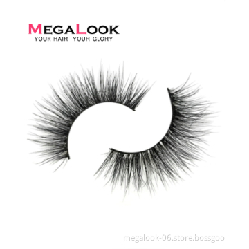 Megalook Top Quality  20mm 5D Mink False Eyelashes Vendor with Custom Eyelash Packaging